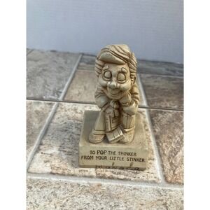 Paula 1982 Made in UK Whimsical Figurine TO POP THE THINKER FROM YOUR LITTLE